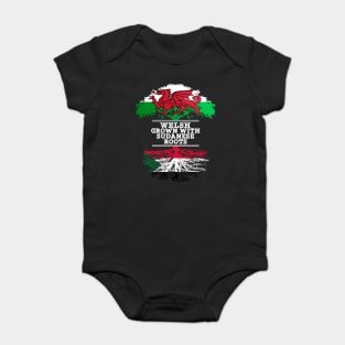 Welsh Grown With Sudanese Roots - Gift for Sudanese With Roots From Sudan Baby Bodysuit